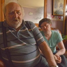 Express and Echo. A pensioner suffering with Angina, and his half blind son, are unable to leave their house after falling over the front step.